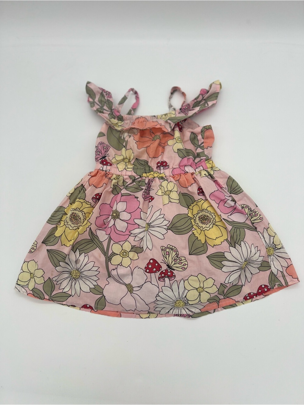 Gymboree Girls Pink Floral Dress 2 T Cotton